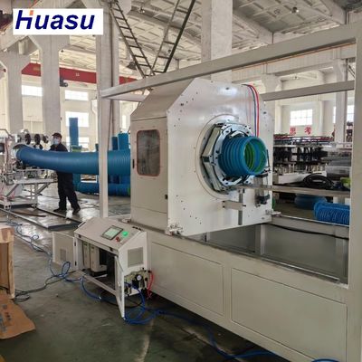 Horizontal 800mm Pipe Diameter DWC Pipe Extrusion Line with 60-2000kg/h Capacity and Siemens PLC System