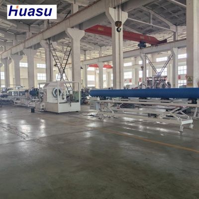 Horizontal 800mm Pipe Diameter DWC Pipe Extrusion Line with 60-2000kg/h Capacity and Siemens PLC System