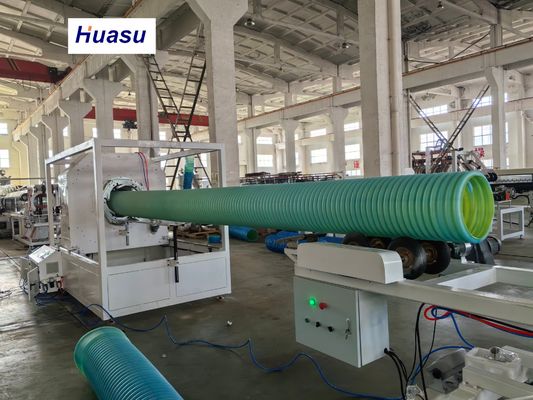 Energy Saving DWC Pipe Extrusion Line with Online Cutting Machine for 32-1600mm Pipe Diameter