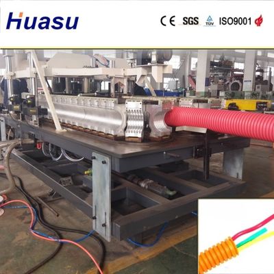 High Speed Production DWC Pipe Extrusion Line Low Energy Consumption and Double-wall Socket Joint Expansion Mode