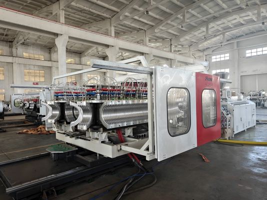 Twin Screw Extruder Durable Pvc Pipe Extrusion Line For Water Drainage