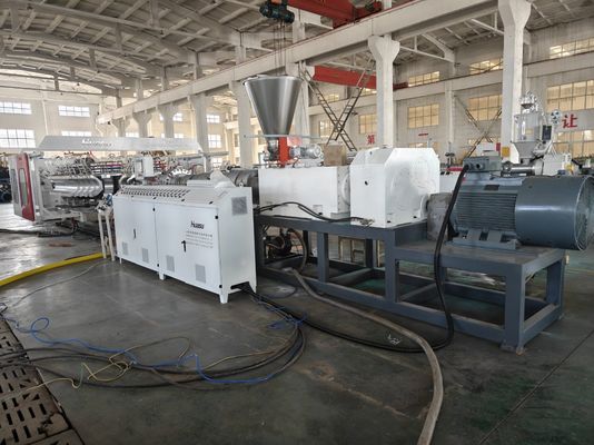 Twin Screw Extruder Pvc Corrugated Pipe Manufacturing Line For Smooth Production