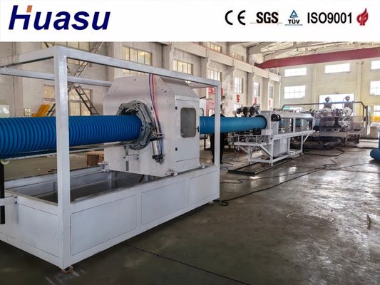 Dual Wall Corrugated PVC Pipe Extrusion Line with PLC Control