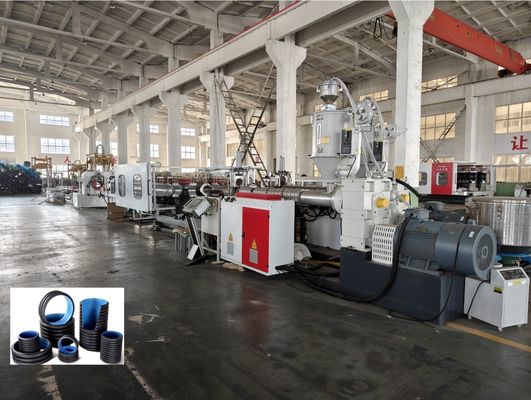 Double Wall Corrugated Pipe Extrusion Line with Siemens Motor 63mm