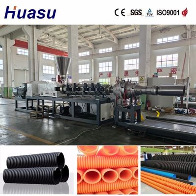 Water Supply Systems Corrugated Pipe Making Machine with PVC PE MPP PA HDPE Material for 300mm-1600mm Pipe Diameter