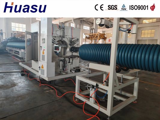 Electric Cable Conduits Plastic Pipe Extrusion Line for HDPE PVC Raw Material and Single Wall Corrugated Pipe Machine