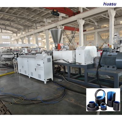 Double Wall Corrugated Pipe Extrusion Machine with Siemens PLC Screen Touch and Planetary Cutting for 6m or Customized Pipe Length
