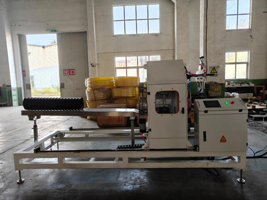 High Speed Planetary Cutting Double Wall Corrugated Pipe Extrusion Line with Integral Type Extruder and Hardness HV>740 for 32mm-200mm Screw Diameter
