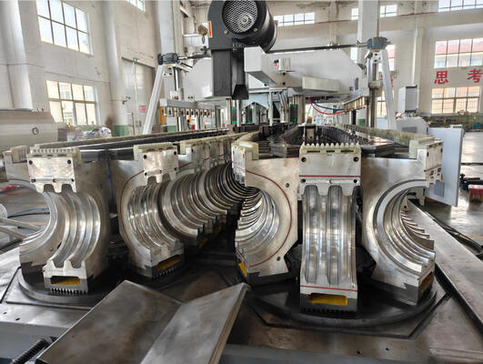 Double Wall Corrugated Pipe Extrusion Line with High Hardness Barrel Screw HV>740 and 20CrMnTi Gear Material in Vertical or Horizontal Configuration