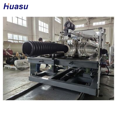 HDPE Pipe Extrusion Line with Air Cooling And Water Cooling for Continuous Production Featuring Siemens PLC Control