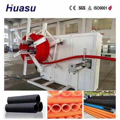 Single Wall Corrugated Pipe Extrusion Line with 60-2000kg/h Output 32mm-1600mm Pipe Diameter Range and Siemens PLC Control