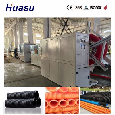 PLC Control Energy Saving Single Wall Corrugated Pipe Extrusion Line with 32mm-1600mm Pipe Diameter Range