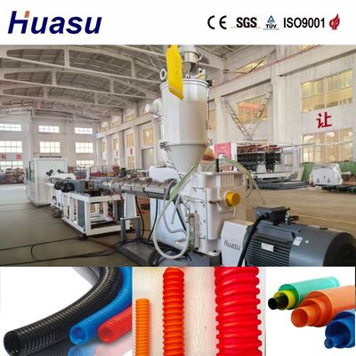 PLC Control With Touch Screen Interface Cable Protection Pipe Extrusion Line for High Automation Level and 32mm-1600mm Pipe Diameter Range