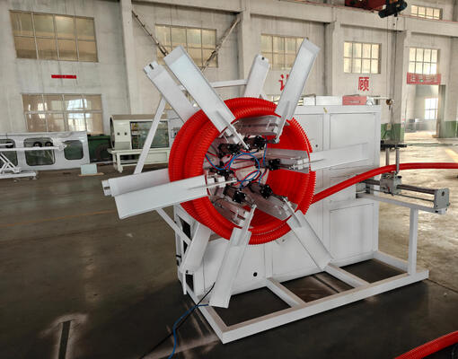 Double Wall Corrugated Pipe Extrusion Line with Siemens Frequency Controller and 20CrMnTi Gear Material for High Stability