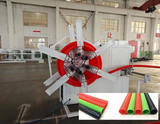 Siemens Motor Powered Single Wall Corrugated Pipe Extrusion Line with Deep Screw Channel Structure and Electric Heating