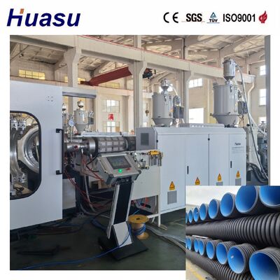 High Speed PE/PP/PVC/MPP Double Wall Corrugated Pipe Extrusion Line