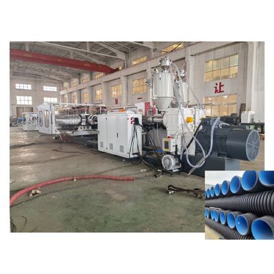 Manufacturing Plant Electric Conduit Plastic HDPE Dual Wall Corrugated Pipe Extrusion Production Line