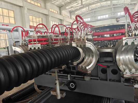 Single Double Wall Corrugated Pipe Extrusion Line Suitable for PP PE Plastic Processing Applications Max Pipe Diameter 1600mm