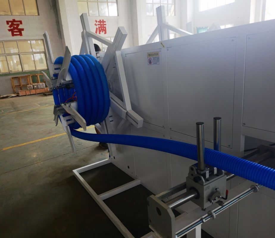 63 - 110 পিই পিপি এইচডিপিই পিভিসি একক ডাবল ওয়াল ঘূর্ণায়মান পাইপ উত্পাদন মেশিন