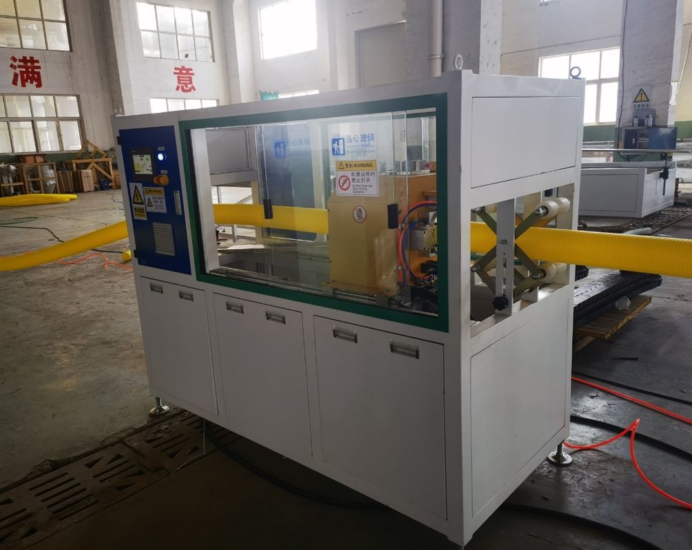 পিপি পিই এইচডিপিই এলডিপিই একক প্রাচীরের ঘূর্ণায়মান পাইপ মেশিন উত্পাদন লাইন এক্সট্রুশন লাইন