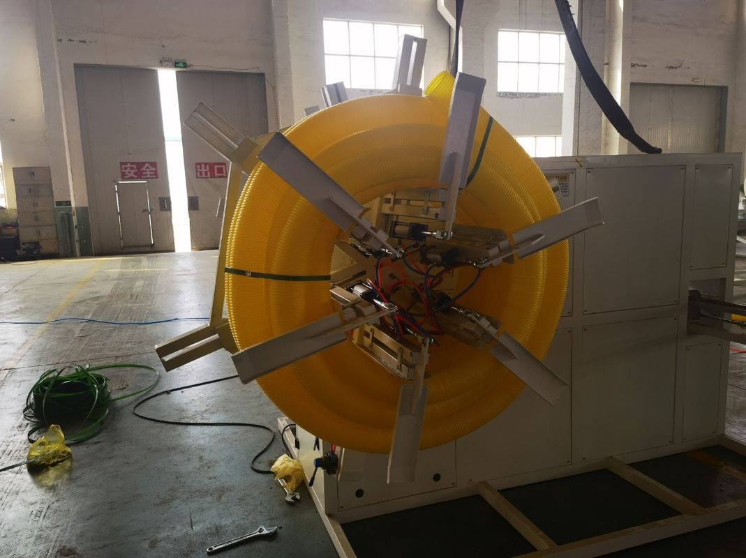 পিপি পিই এইচডিপিই এলডিপিই একক প্রাচীরের ঘূর্ণায়মান পাইপ মেশিন উত্পাদন লাইন এক্সট্রুশন লাইন