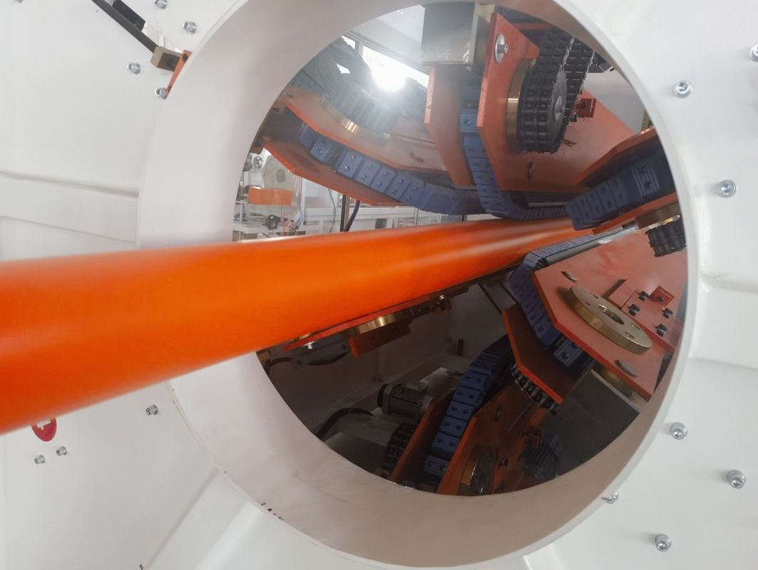 এক-স্ক্রু এইচডিপিই পাইপ এক্সট্রুশন লাইন 38CrMoAl স্ক্রু উপাদান এবং জল শীতল পদ্ধতির সাথে