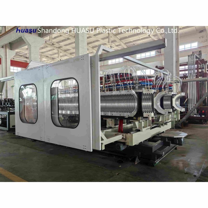 কাস্টমাইজযোগ্য ডাবল ওয়াল ঢেউতোলা পাইপ এক্সট্রুশন মেশিন, যার উৎপাদন ক্ষমতা 500-2000 কেজি/ঘণ্টা এবং সিমেন্স পিএলসি সিস্টেম