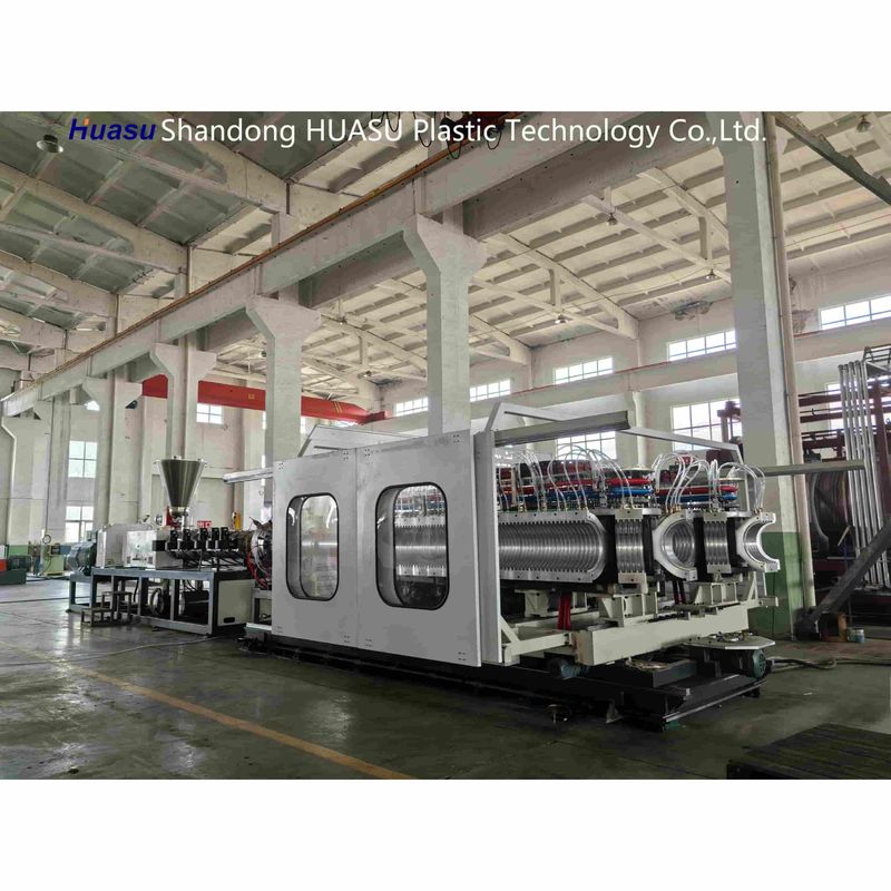 ৩২-৮০০ মিমি ডাবল ওয়াল করুগেটেড পাইপ মেশিন ৫০০-২০০০ কেজি/ঘন্টা আউটপুট এবং সিমেন্স পিএলসি সিস্টেমের সাথে