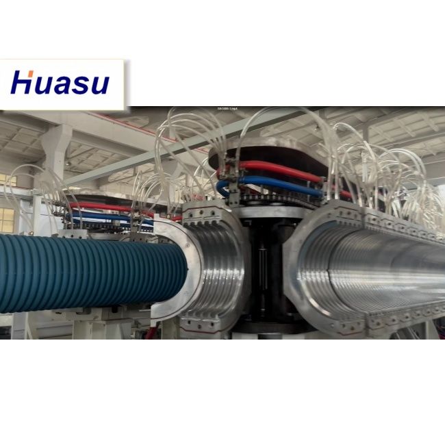 ডিডব্লিউসি পাইপ এক্সট্রুশন লাইন, পাইপের ব্যাস ৩২-১৬০০মিমি, ক্ষমতা ৬০-২০০০ কেজি/ঘণ্টা এবং সিমেন্স পিএলসি প্রযুক্তি