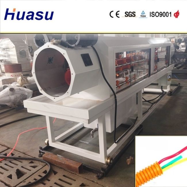 উচ্চ উৎপাদনশীলতা সম্পন্ন ডিডব্লিউসি পাইপ এক্সট্রুশন লাইন, ৩২-১৬০০মিমি কাটিং ব্যাস এবং সিমেন্স পিএলসি প্রযুক্তি সহ