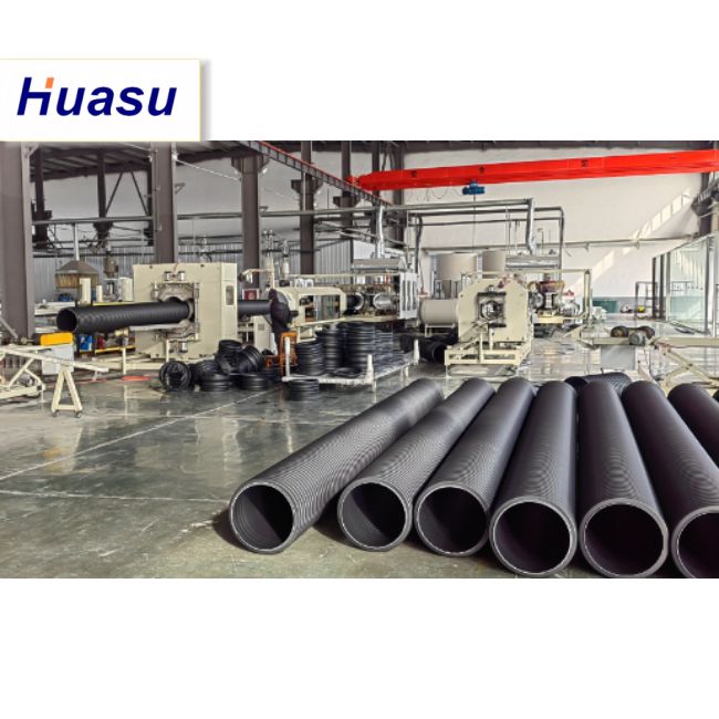 ৩২-১৬০০মিমি পাইপ ব্যাস, ৬০-২০০০ কেজি/ঘণ্টা ক্ষমতা এবং ঢেউখেলানো পাইপ উৎপাদনের জন্য সিমেন্স পিএলসি প্রযুক্তি সহ ডিডব্লিউসি পাইপ এক্সট্রুশন লাইন