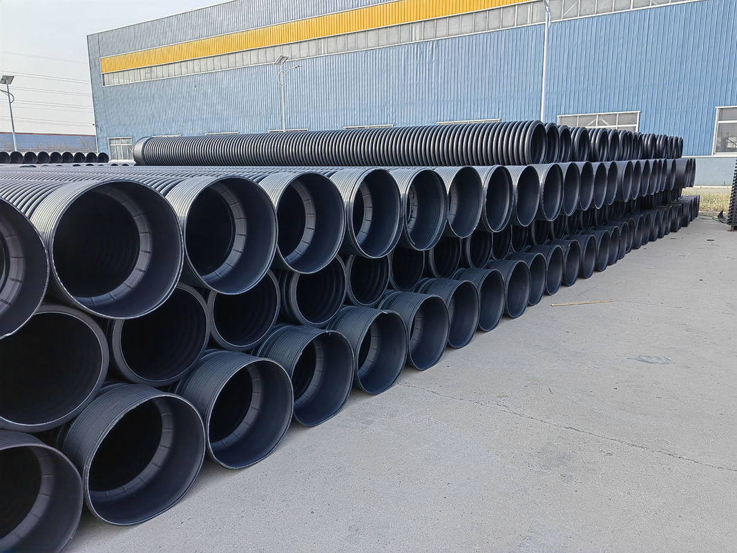 হাই স্পিড ডাবল ওয়াল ওয়েভড পাইপ এক্সট্রুশন লাইন সিমেন্স / স্নাইডার মেইন ইলেকট্রিক্স বৈশিষ্ট্যযুক্ত