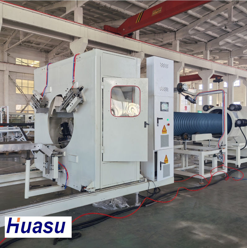 ডাবল ওয়াল ঢেউখেলান পাইপ এক্সট্রুশন লাইন, সিমেন্স প্রধান ইলেক্ট্রিক্স এবং জল শীতলকরণ পদ্ধতি সহ