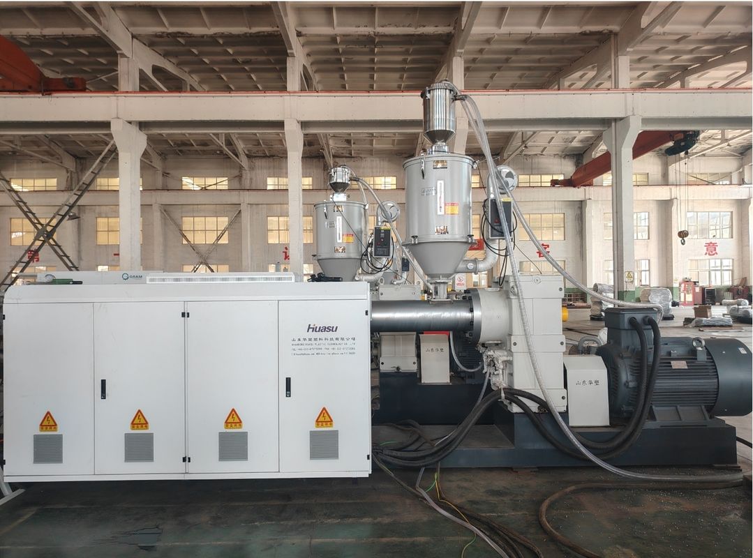 ডাবল ওয়াল ঢেউখেলান পাইপ এক্সট্রুশন লাইন, সিমেন্স প্রধান ইলেক্ট্রিক্স এবং জল শীতলকরণ পদ্ধতি সহ