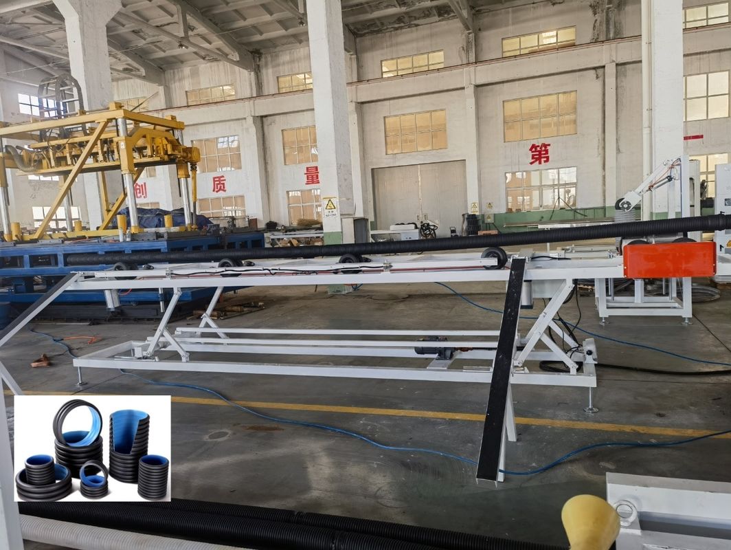 ডাবল ওয়াল ঢেউখেলান পাইপ এক্সট্রুশন লাইন, সিমেন্স মোটর ৬৩মিমি সহ