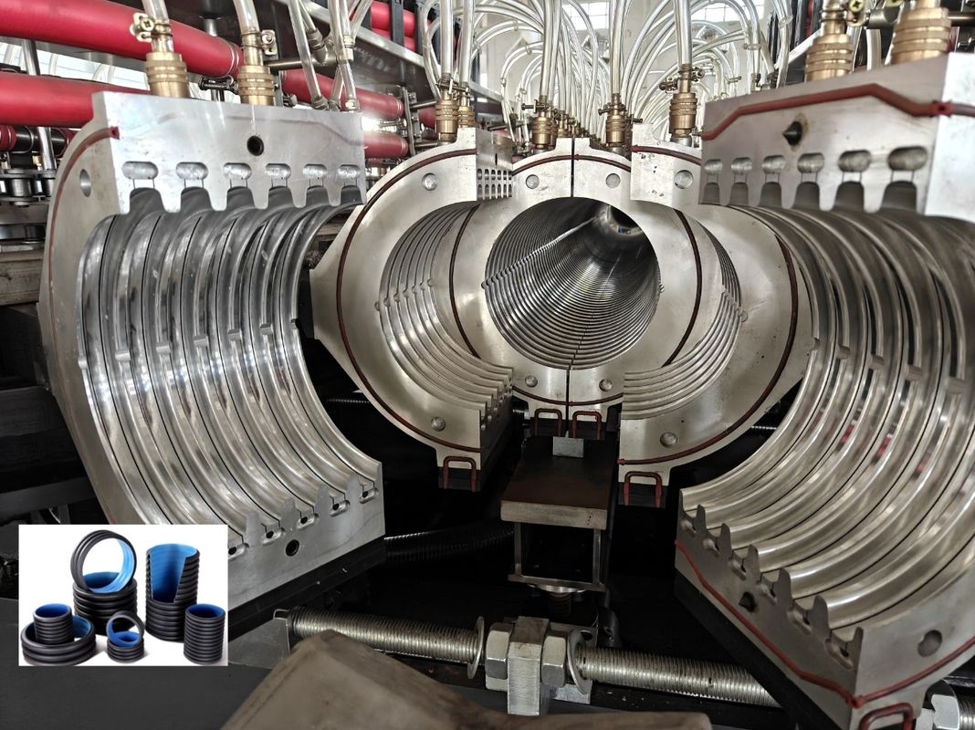 ওয়েগ এসি মোটর ডাবল ওয়াল ঢেউখেলানো পাইপ এক্সট্রুশন লাইন ৬৩মিমি সর্বনিম্ন ব্যাস