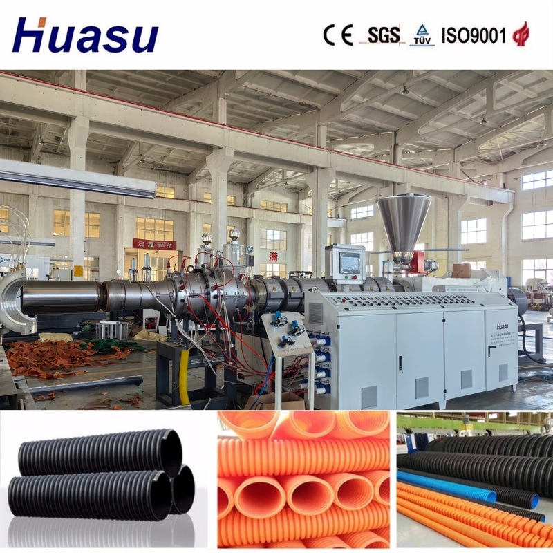 শক্তি সাশ্রয়ী ৬0-২০০০ কেজি/ঘণ্টা ক্ষমতা এবং ৩২-১৬০০ মিমি পাইপ ব্যাস সহ উচ্চ উৎপাদনশীলতার জন্য ডিডব্লিউসি পাইপ এক্সট্রুশন লাইন