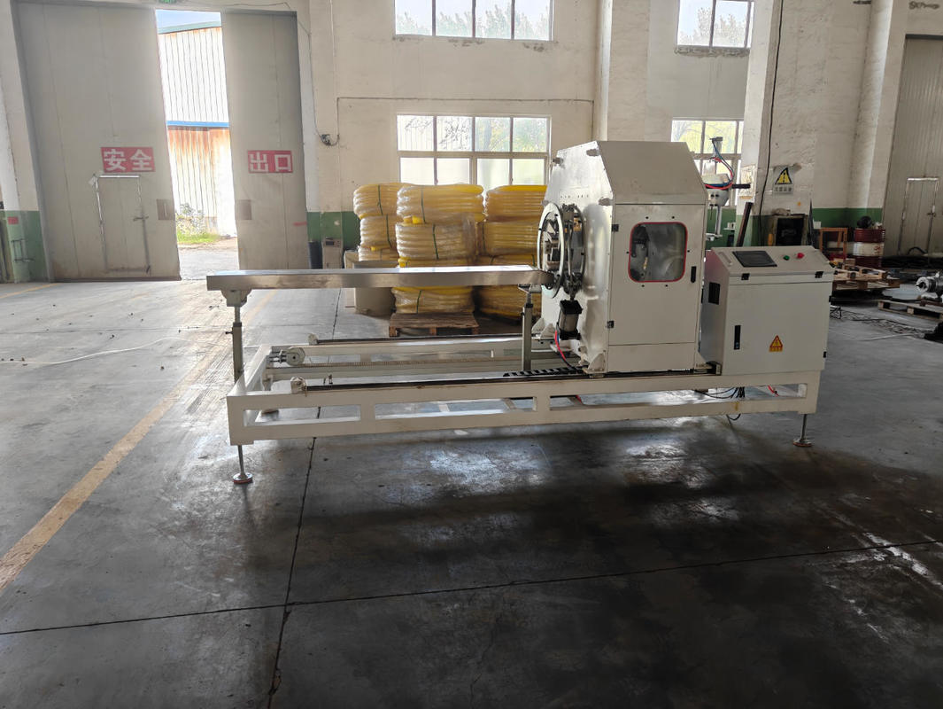 ওম্রন রিলে সহ সিমেন্স ইনভার্টার স্বয়ংক্রিয় একক প্রাচীর ঢেউখেলান পাইপ এক্সট্রুশন লাইন, ৭৫-২৫০মিমি পাইপের জন্য