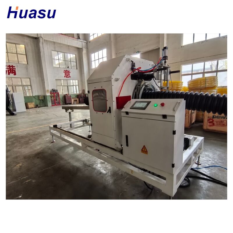 32mm-1600mm ক্যাবল সুরক্ষা PLC কন্ট্রোল টাচ স্ক্রিন ইন্টারফেস এবং উচ্চ স্বয়ংক্রিয়তা সঙ্গে corrugated পাইপ এক্সট্রুশন লাইন