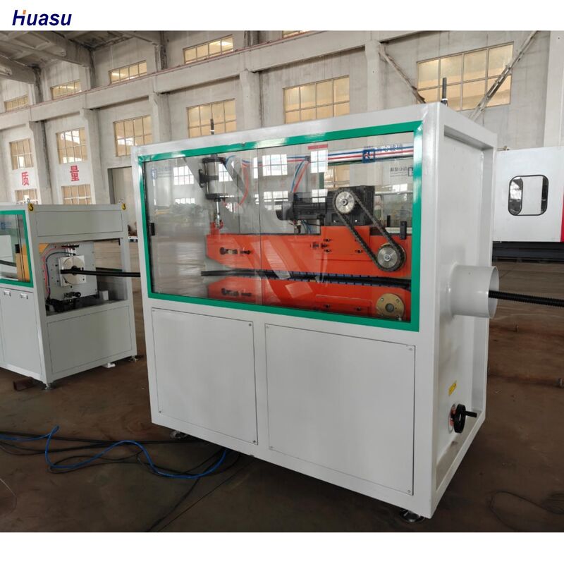 পিএলসি নিয়ন্ত্রণ সহ একক প্রাচীর ঢেউখেলান পাইপ এক্সট্রুশন লাইন, ৩৭ কিলোওয়াট মোটর পাওয়ার এবং ১ বছরের ওয়ারেন্টি