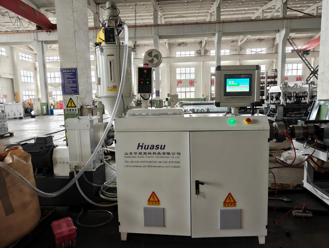 সম্পূর্ণ স্বয়ংক্রিয় একক দেয়াল corrugated পাইপ এক্সট্রুশন লাইন 40-80kg / ঘন্টা আউটপুট এবং 110mm সর্বোচ্চ পাইপ আকার সঙ্গে