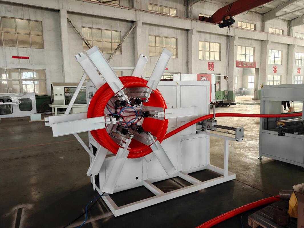 20CrMnTi গিয়ার উপাদান এবং Siemens ব্র্যান্ডের বৈদ্যুতিক যন্ত্রাংশ সহ ডাবল ওয়াল ঢেউতোলা পাইপ এক্সট্রুশন লাইন, যাতে HV>740 ব্যারেল স্ক্রু রয়েছে