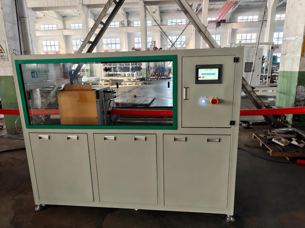 HV740 ব্যারেল স্ক্রু, Siemens ফ্রিকোয়েন্সি কন্ট্রোলার এবং 20CrMnTi গিয়ার উপাদান সহ ডাবল ওয়াল ঢেউতোলা পাইপ এক্সট্রুশন মেশিন