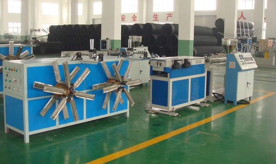 পিপি / PE / পিভিসি পাইপ জন্য একক ওয়াল ঢেউতোলা পাইপ এক্সট্রুশন যন্ত্রপাতি