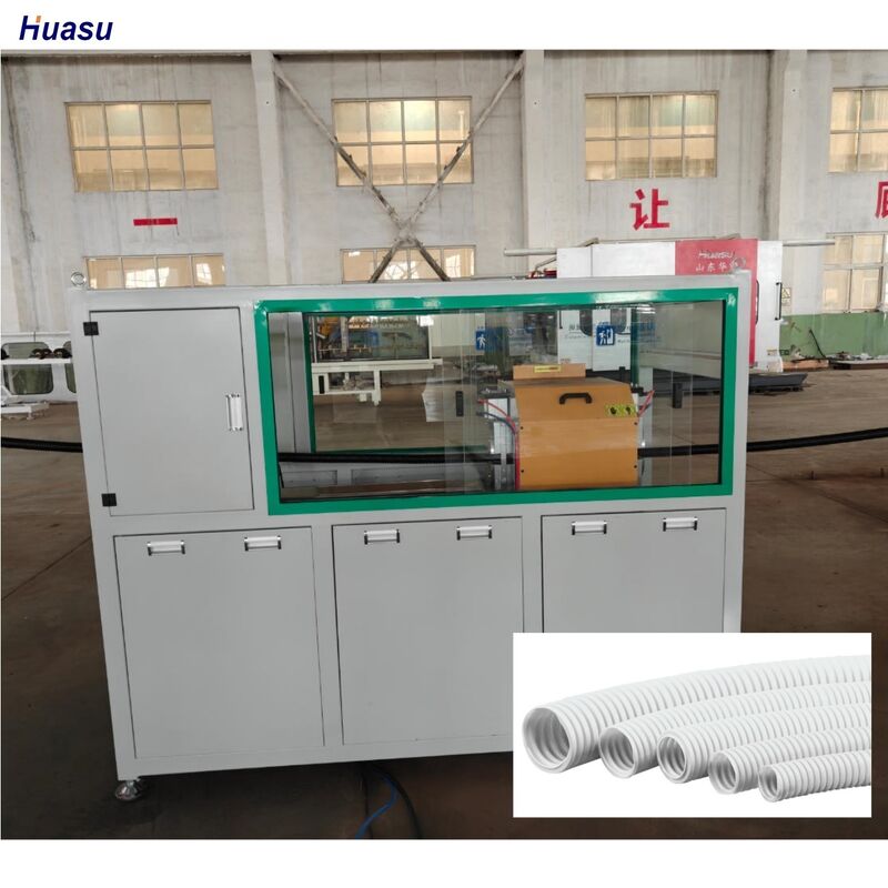 জল সরবরাহ এবং পয়ঃনিষ্কাশন ব্যবস্থার জন্য ব্যবহৃত নমনীয় পাইপ তৈরির জন্য HDPE ঢেউতোলা পাইপ উৎপাদন লাইন মেশিন