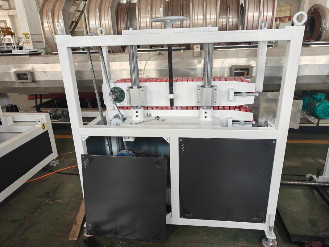 বৈদ্যুতিক পাইপ সরঞ্জাম স্পাইরাল পাইপ উত্পাদন লাইন উইন্ডিং মেশিন সহ 100 মি রোল বিভিন্ন পাইপ আকার পরিচালনা করতে সক্ষম