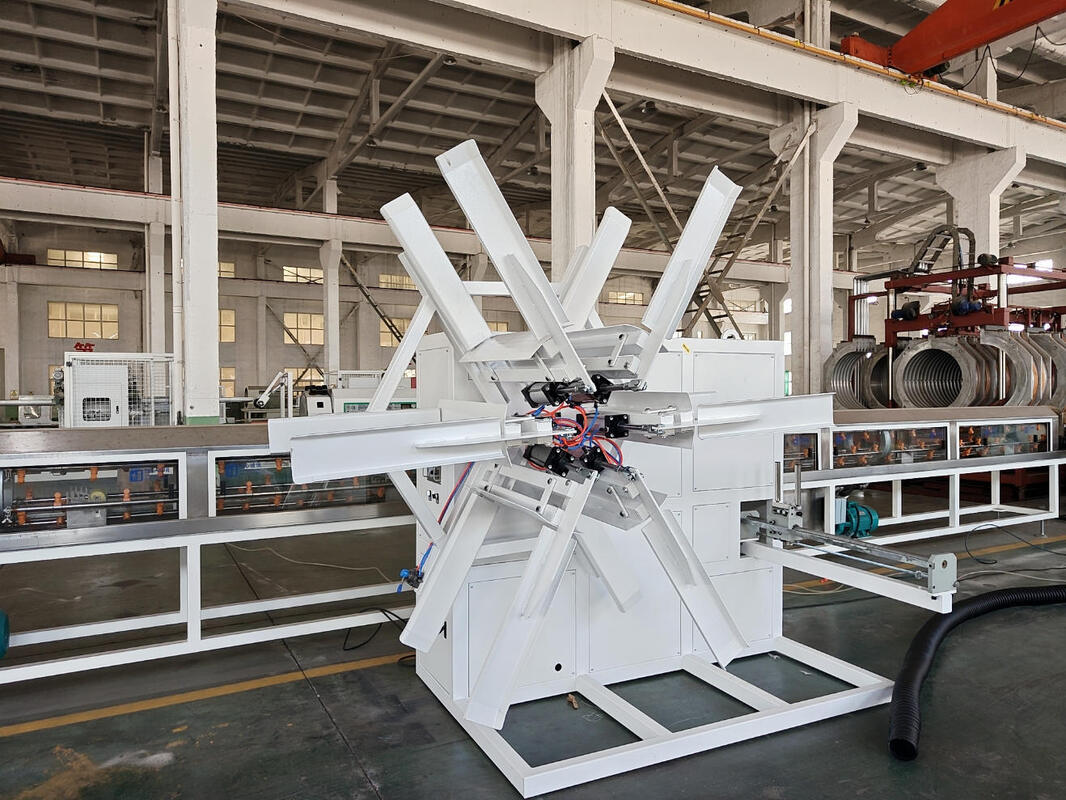 পিপি স্পাইরাল পাইপ এক্সট্রুশন লাইন সহ 100 মি রোল উইন্ডিং মেশিন এবং শিল্প পাইপ সমাধানের জন্য এইচডিপিই পাইপ উপাদান