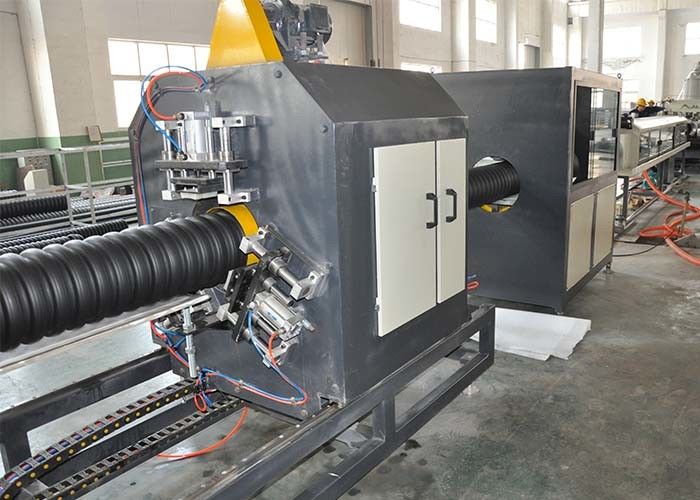 পিপি পিই একক ওয়াল rugেউখেলান পাইপ উত্পাদনের লাইন আইডি 200 মিমি