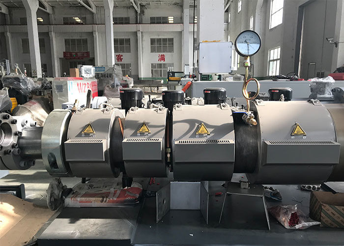 পিএলসি অনুভূমিক এইচডিপি পাইপ উত্পাদন লাইন পিপিআর ডিডাব্লুসি পাইপ এক্সট্রুশন লাইন