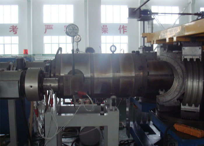 এইচডিপিই পিপি ডিডাব্লুসি সিমেনস এইচএমআই সিস্টেম সহ ডাবল ওয়াল rugেউখেলান পাইপ যন্ত্রপাতি